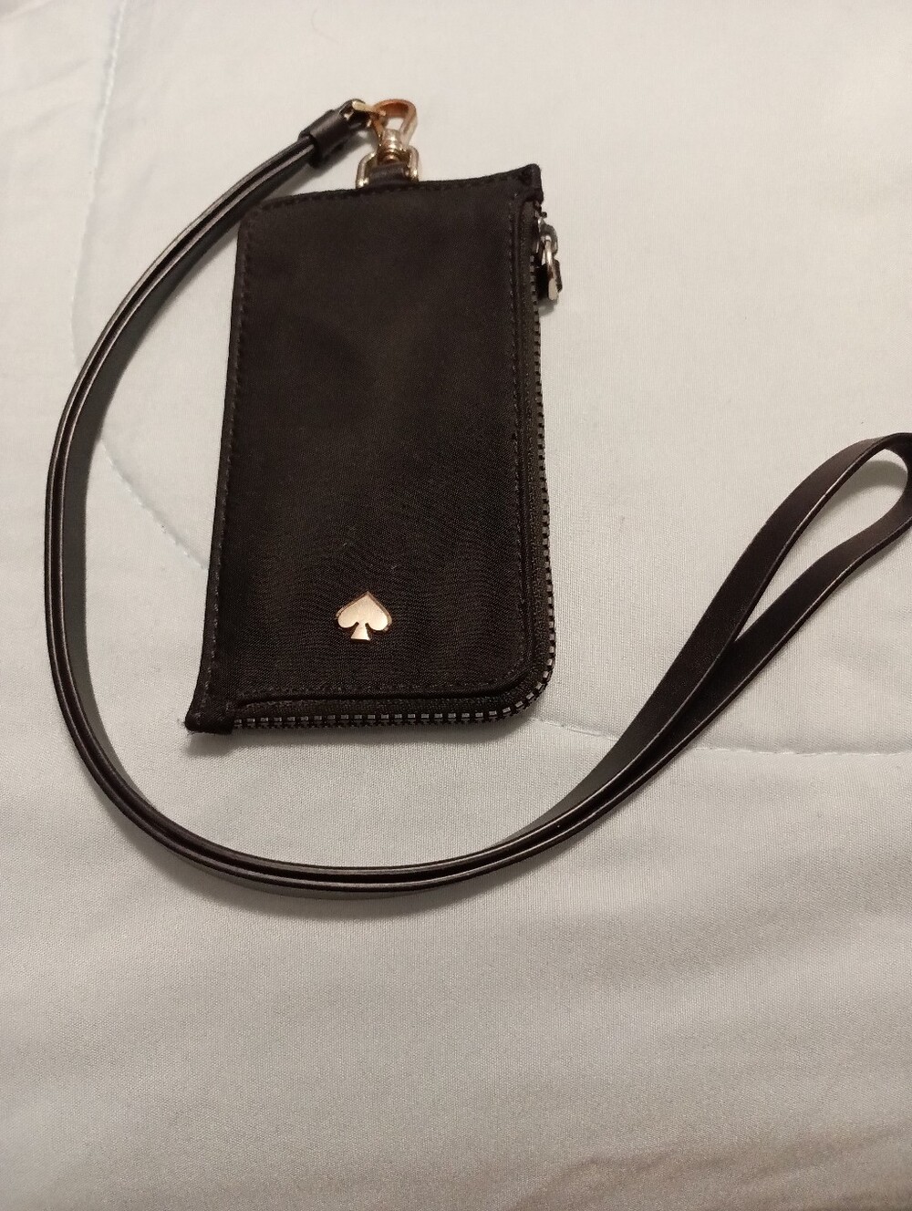 Kate Spade L Zip Card Case Lanyard Gently Loved